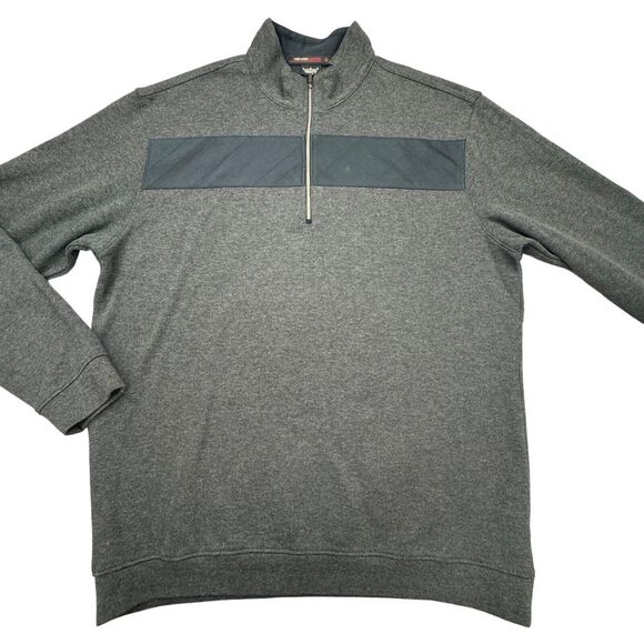Nike Other - Nike Sweater Men L Gray Tiger Woods Collection Mock Neck 1/4 Zip Golf Pullover